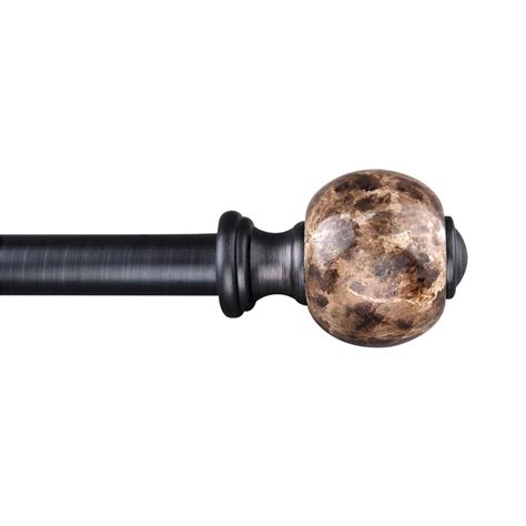 lowes marble curtain rod